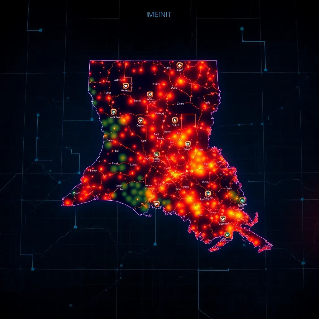 Crime map of louisiana
