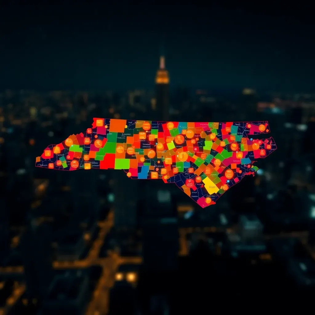 crime map of North Carolina